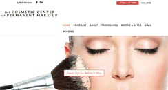 Desktop Screenshot of permanentmakeupsj.com